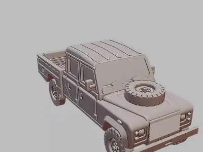 Land Rover 100 British Army 4x4 3D Print Model 3D print model