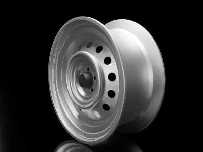 3D model rim wheel pickup truck 3D model
