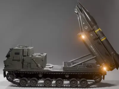 AAA 3D M270 Honest Missiles Low Poly Game Ready PBR  Low-poly 3D model