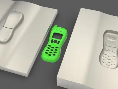 Injection Mold for a Plastic Component Free 3D model