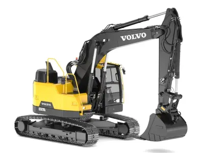 Volvo ECR 235 EL Excavator 3D model
