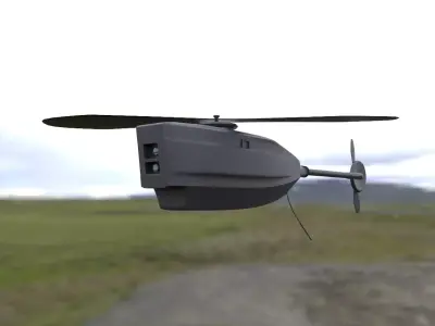 Black Hornet Nano UAV Micro Drone 3D model