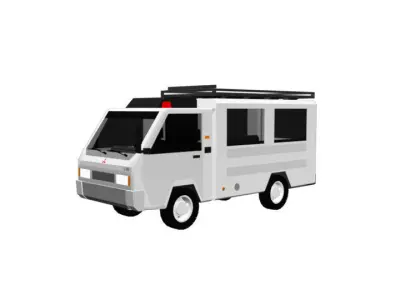 Mitsubishi L-300 Low-poly 3D model