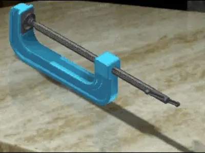 G clamp 3D model
