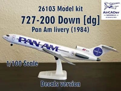 26103 Model kit Boeing 727-200 Down dg 3D print model