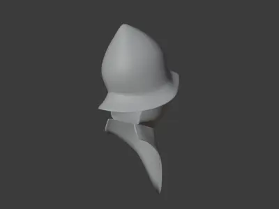 Helmet with mask 3D model
