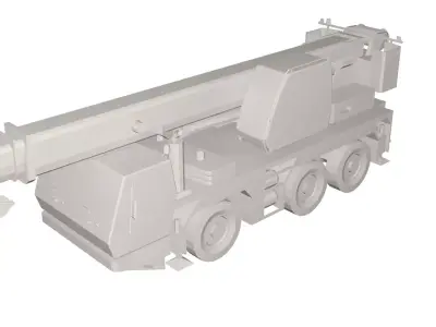 Grove truck Low-poly 3D model