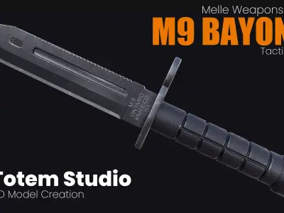M9 Bayonet Knife 3D model purchase