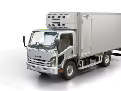 Isuzu Elf Box Truck 2021 3D model