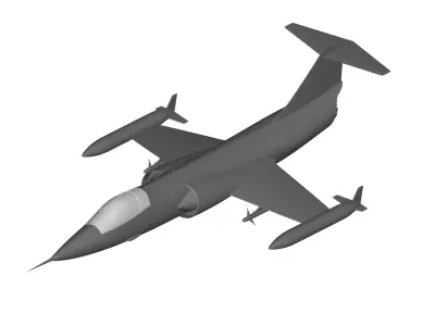 Lockheed F104-G Starfighter 3D model