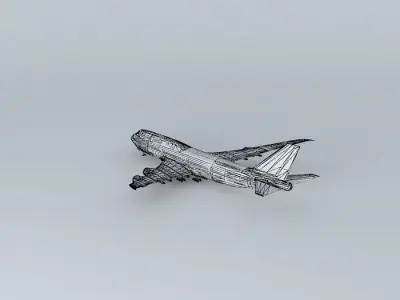 Boeing 747-8i  Lufthansa Free 3D model