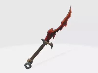 Inferno Blade Low-poly 3D model