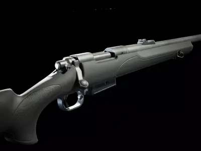 PBR - R700 Hunting Rifle - Game-Ready 3D Asset Low-poly 3D model