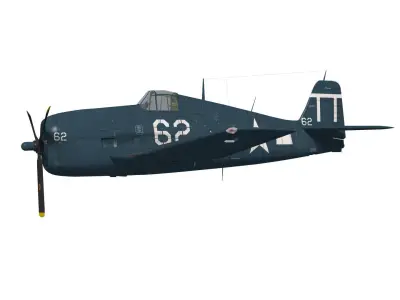 Grumman F6F Hellcat 3D model get
