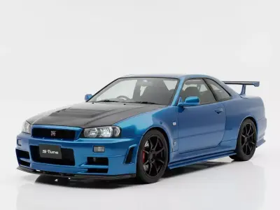 Nissan Skyline GT-R R34 S-Tune Inspired Low-poly 3D model