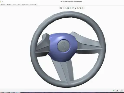 Steering Wheel V5Ford Free 3D model