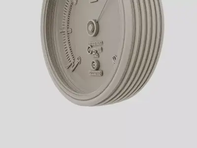 Industrial Pressure Gauge Body for 3D print 3D model