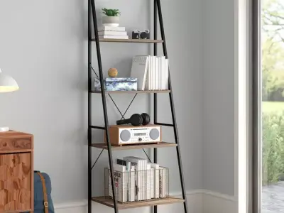 Almanzar Steel Ladder Bookcase - 3 colour 3D model