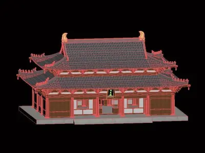 Historic Building Temple 3D model