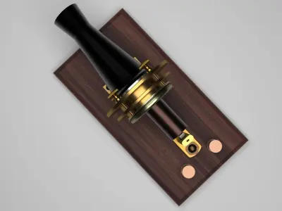 Alexander Graham Bell First Phone 3D model