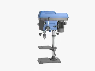 Drill Press Low-poly 3D model get