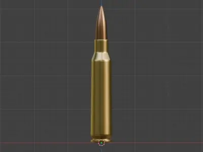 Sniper Bullet 3D Model with Scene   Free 3D model
