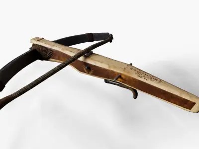 Realistic Medieval Crossbow - Game and Film Ready 3D Model Low-poly 3D model