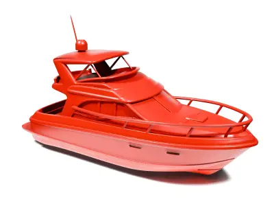 Small yacht 3D print model