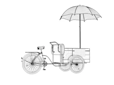 Ice Cream Cart Free 3D model