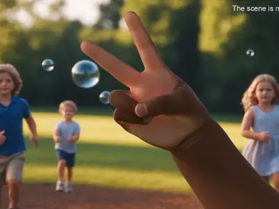  African Baby Hand Victory Gesture 