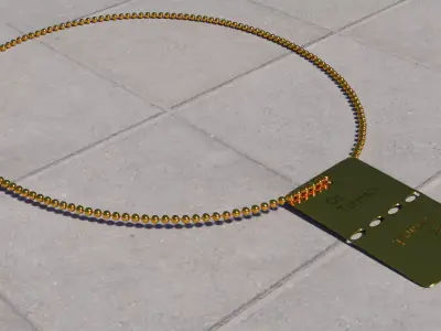 dog tag 3D model purchase