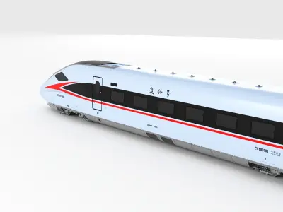 CR300AF High-speed train Model 3D model