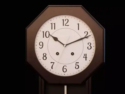 Wall Clock 3D Model Pack 3D model