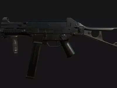 UMP45 - Game Ready Weapon Model Low-poly 3D model