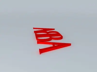 ABBA Logo Free 3D model