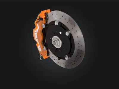 Cobra Brake System  High-Performance Disc Brake Model 3D model
