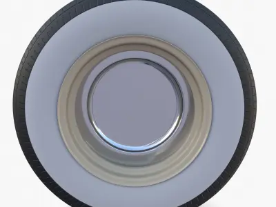 Generic 60s Car Wheel 3D model