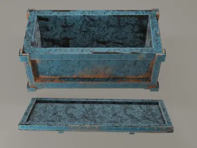 Mechanical and Sci Fi box for various types of scenes  Low-poly 3D model