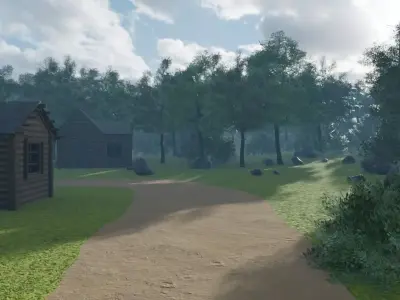 Forest Village 3D model get