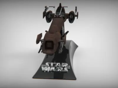 Barc Speeder - Clone Wars 3D print model