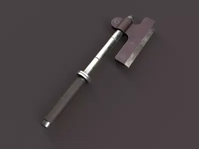 Steel Axe Low-poly 3D model buy