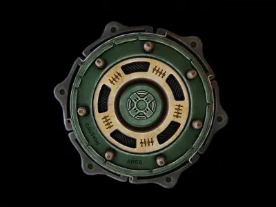 Electro Shock Landmine-2 Low-poly 3D model