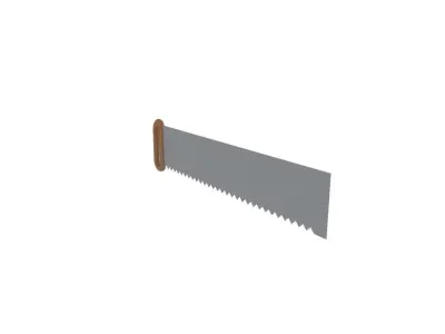wood saw Free low-poly 3D model