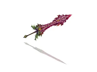 Infested Flesh Greatsword Low-poly 3D model