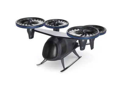 Tiltrotor Aircraft 3D model shop