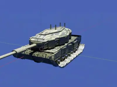 war tanker kifaru Low-poly 3D model