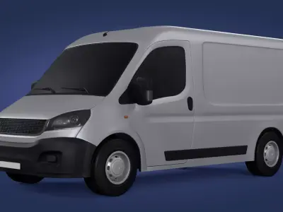 Generic Van Low-poly 3D model