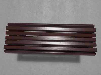 CITY Street Bench Wood SoftField Low-poly Free low-poly 3D model