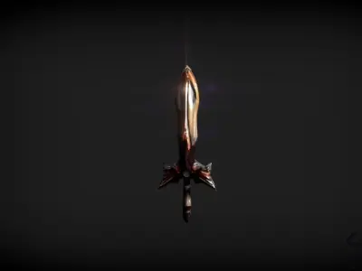 ToothFish Sword Free low-poly 3D model