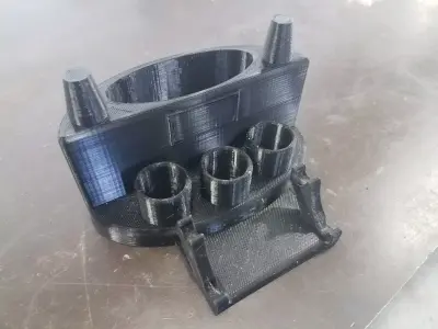 Super Station Banger Dab Weed Art Storage Wand Pot 3D model